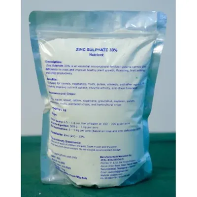 Zeal Biologicals Biological Zinc sulphate 33% Fertilizer For Growth Regulator