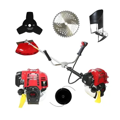 Greenleaf 2 HP 4 Stroke, 50 CC Air-Cooled Side pack Petrol Brush Cutter
