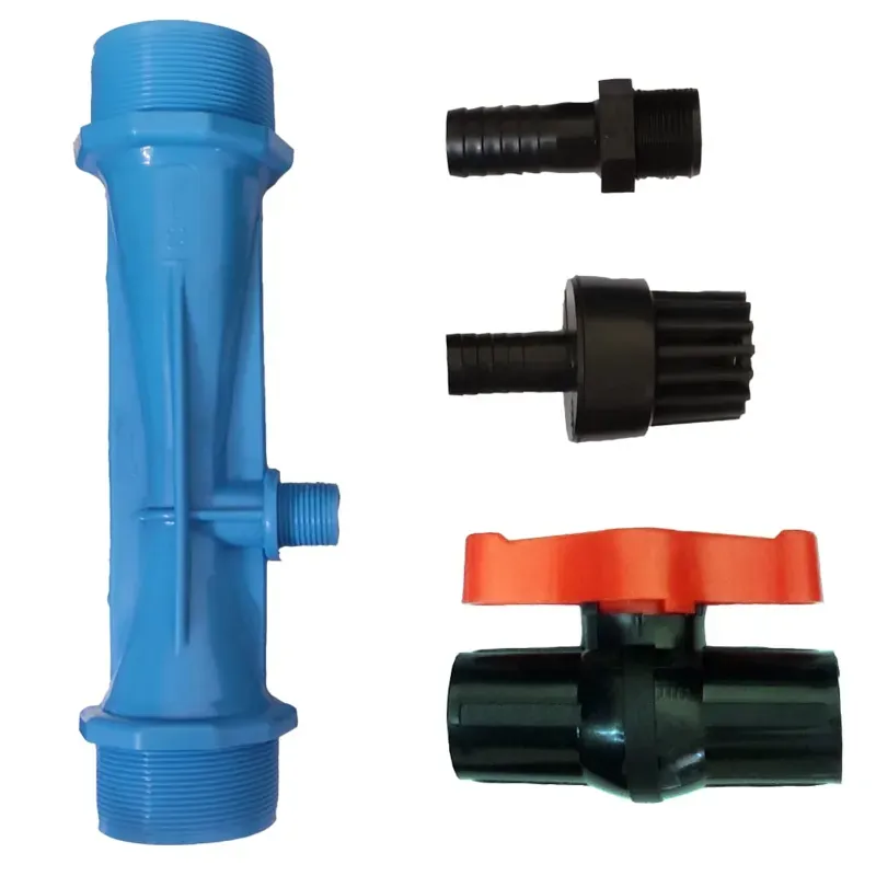 APPSTER 12 Inch Venturi Fertilizer Injector Device 2 Inch (63 mm) Threaded Farming Water Tube for Agriculture Irrigation