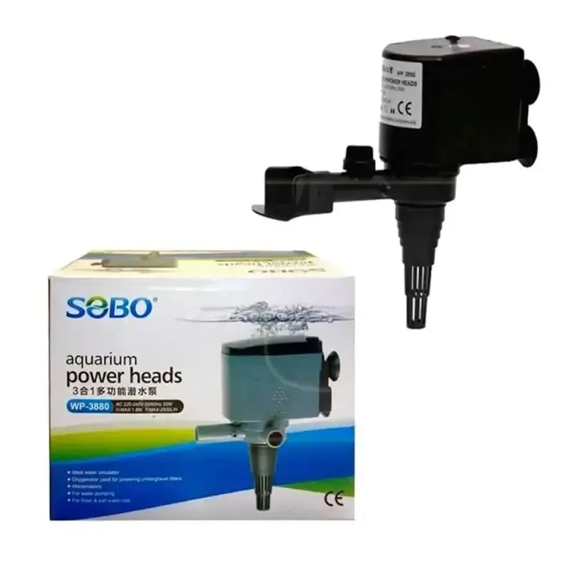 Sobo WP-3880 Aquarium Power Head, Flow Rate 2500 L/hr