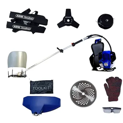 ASPEE Brush Cutter CHB35-4S, 4 Stroke 35 CC Backpack Crop Cutter, Grass Cutter With Accessories