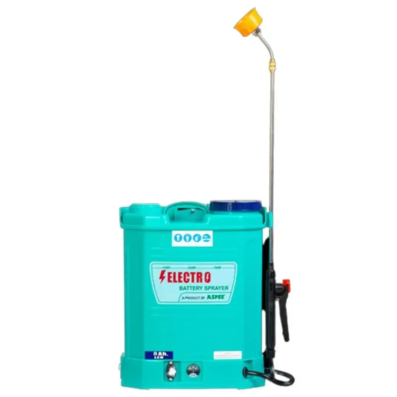 ASPEE Electro AEL001/8 Ah, 16 L Battery Backpack Sprayer with 12 V / 8 Ah Battery For Agriculture & Gardening Use