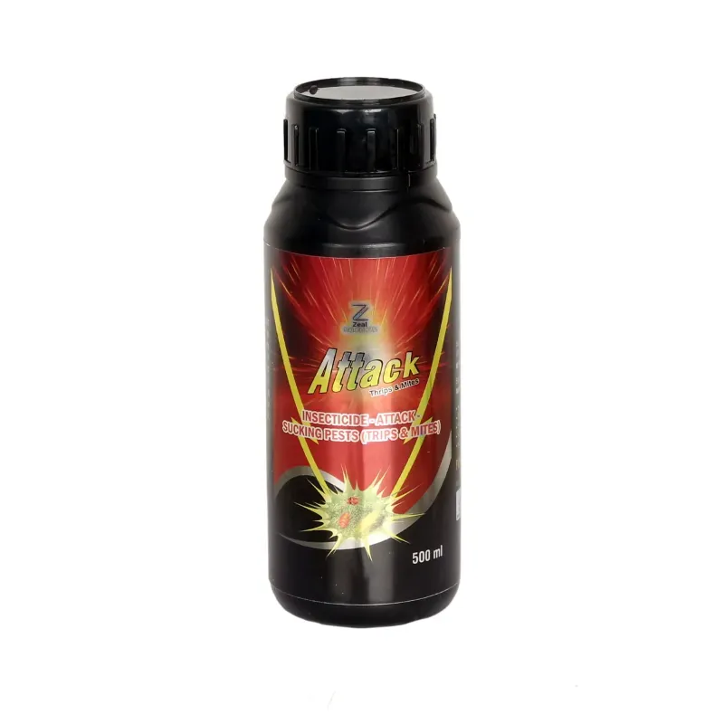 Zeal Biologicals Attack Broad Spectrum Insecticide, Enhances Crop Productivity & Reduces Pest Damage, 500 ml