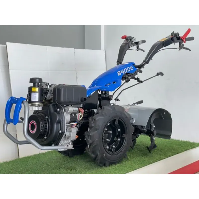 SPRAYMAN BSC 840DE, New Back Rotary Self Start Diesel Power Tiller with Rotary Ditcher Attachment