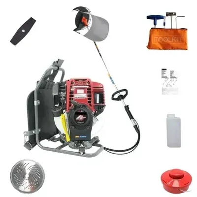 Agrobest AG4T-BP35, 4 Stroke 35 CC Back Pack Petrol Brush Cutter Machine for Agculture