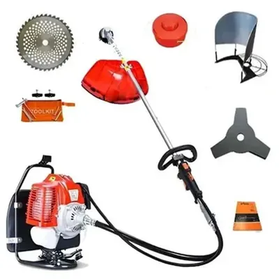 Greenleaf BP-GX-63, 3 HP 63 CC 2-Stroke Petrol Engine Backpack Brush Cutter for Gardening and Farming