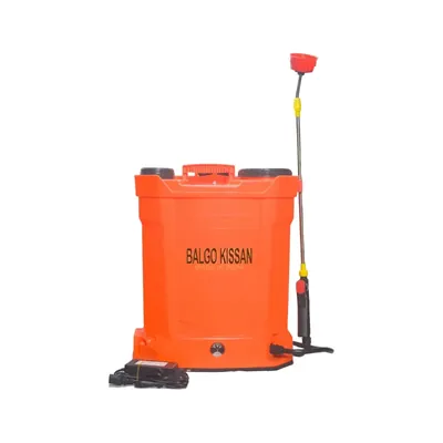 Balgo Kissan 20 Litre DM Backpack Battery Sprayer For Agriculture, 12 V DC-12 Ah Battery