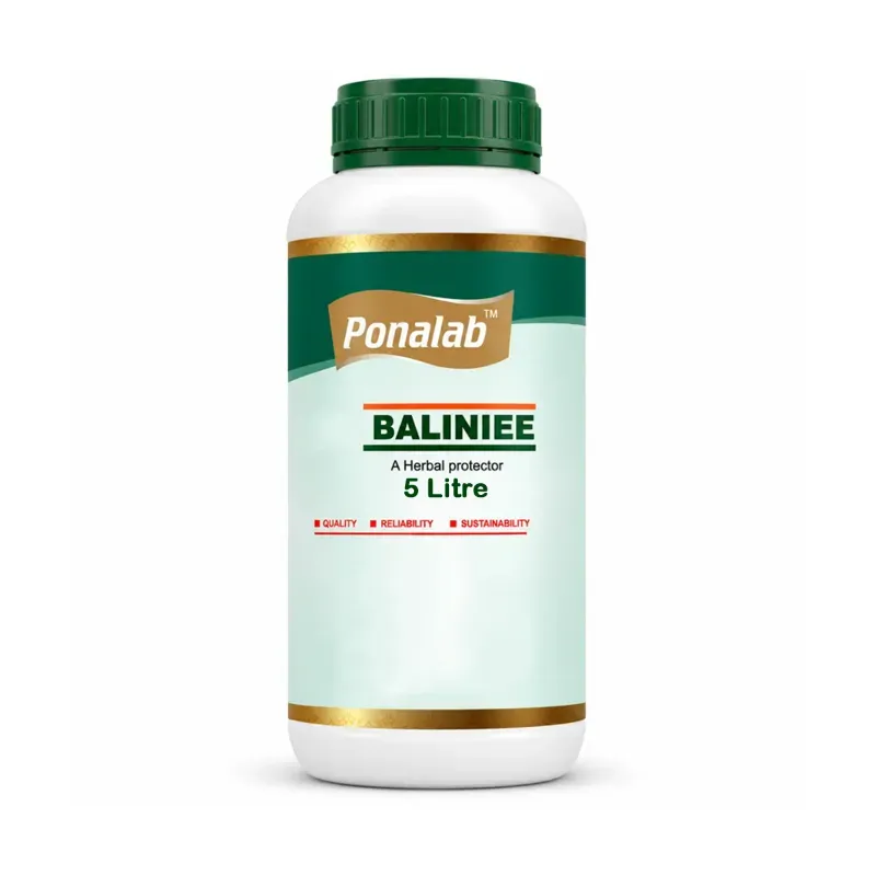PONALAB Baliniee Herbal Bio-Protection Liquid (5 Litre) PGPR Metabolites Plant Growth Promoter for Controls Red Mites, Thrips