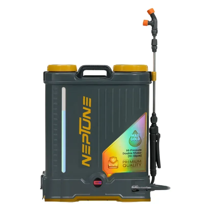Neptune 20 L Max Gold-14-Plus 12 V 14 Ah Backpack Battery Sprayer (Heavy Battery), 0-120 PSI Adjustable Pressure