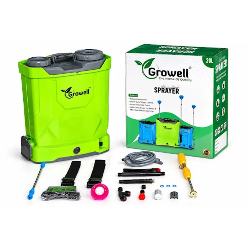 GROWELL 20 L 12 V 18 Ah Double Motor Battery Sprayer for Agriculture & Garden Use