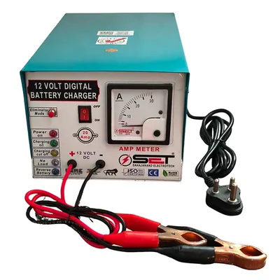 SET SAHAJANAND ELECTROTECH 12 V/ 20Ampere Digital Battery Charger (Autocut) For Charging Battery From 80 Ah To 300 Ah Battery