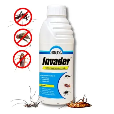 ARBUDA Invader Beta-cyfluthrin 2.45% sc For Cockroaches, Mosquitoes & Houseflies, 1 Litre