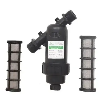 1 Inch Screen Filter With One Extra Screen Element With 120 Mesh or 130 Micron Tap Mount Water Filter