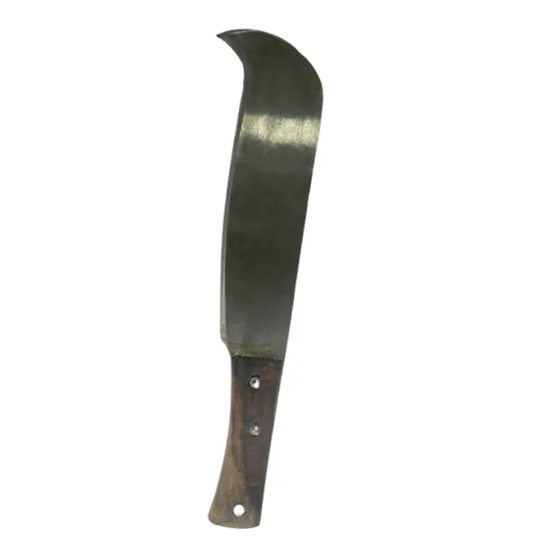 Bill Hook Machete with Steel Blade and Wooden Handle for Clearing Bush, Length 28 cm, 17 Inch approx