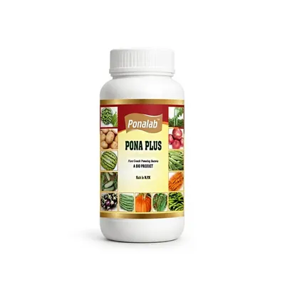 PONALAB Pona Plus 100 ml Bio-Fertilizer Microbial Consortium (1 x 10^8 CFU/ml) with Nitrogen Fixing Bacteria for Soil Fertility