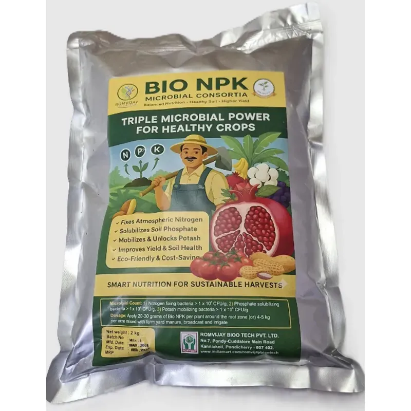 ROM Bio NPK Consortia Biofertilizers For Health Soil and fertility, 2 kg