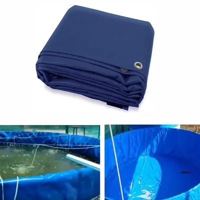ZN GLOBAL NATION 650 GSM Round Tarpaulin for Biofloc Fish Tank, Capacity 50000 L