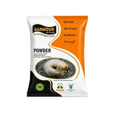 PONALAB AARMOUR (1 kg) Entomopathogenic Nematodes Bio-Pesticide Natural White Grub & Soil Pest Killer with Long Soil Persistence