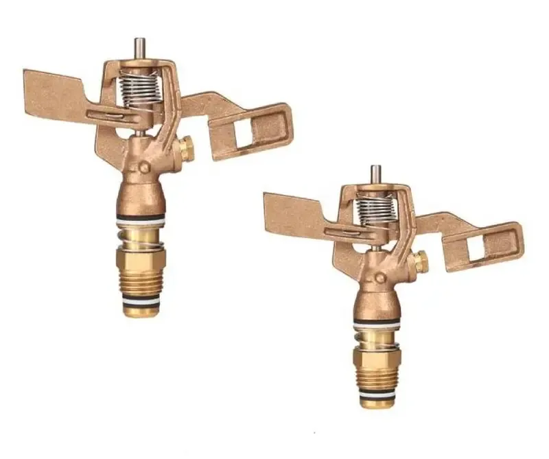Automat HT-20 3/4 Inch BSP Male Threaded Inlet Brass Part Circle Sprinkler for Large Lawn and Garden (Pack of 2)