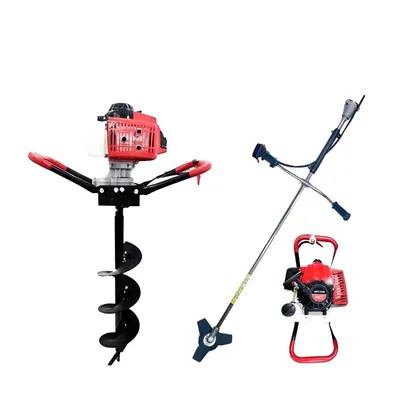 Greenleaf 68 CC 2 in 1 Earth Auger / Post hole digger & Brush Cutter with 6 Inch Drill Bit and other Free Accessories