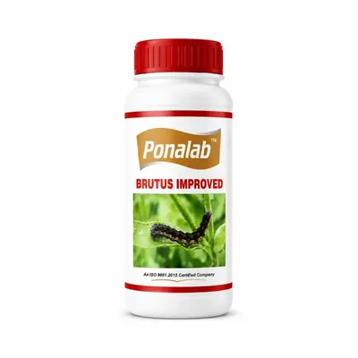 PONALAB 250 ml Brutus Bacillus thuringiensis (Bt) Bio-Insecticide Broad-Spectrum Biological Pest Control for Cotton Bollworm