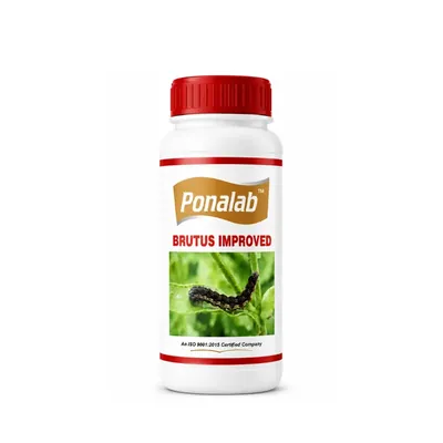 PONALAB Brutus Bacillus Thuringiensis Liquid Bio Insecticide (1 Litre) Broad Spectrum Biological Pest Control for Cotton Bollworm