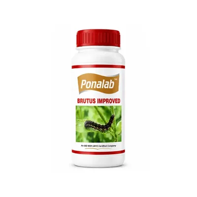 PONALAB 500 ml Brutus Bacillus thuringiensis Liquid Bio-Insecticide Broad Spectrum Biological Pest Control for Cotton Bollworm