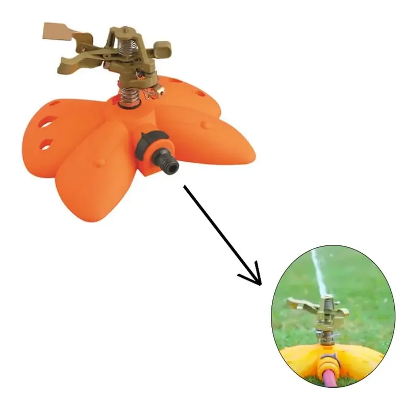 FALCON Metal Impulse Sprinkler with Butterfly Base, 20 cm x 23 cm x 6.5 cm, Plastic