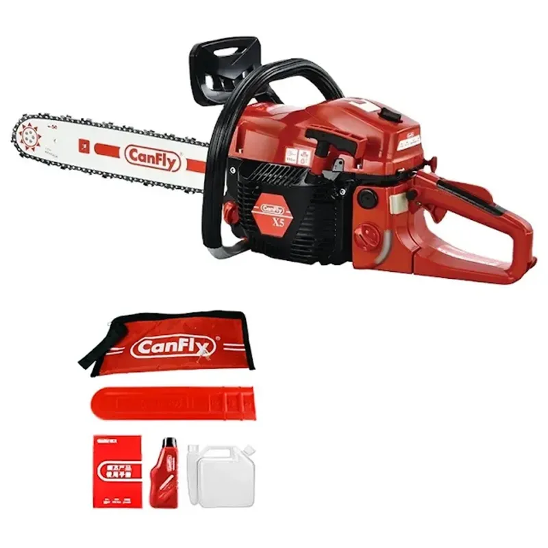 Canfly X5, 58-cc, Petrol Chainsaw with 22 Inch Guide Bar, Ideal for Cutting Tree, Logging Woods, and Gardening