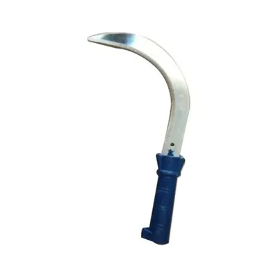 Carbon Steel Hand Sickle with Durable Blade and Plastic Handle for Agriculture (Pack of 2)
