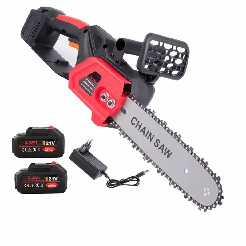 Leo 16 Inch Cordless Chainsaw With 21 V Dual Li-Ion Battery & Charger, Ideal for Cutting Trees and Branches