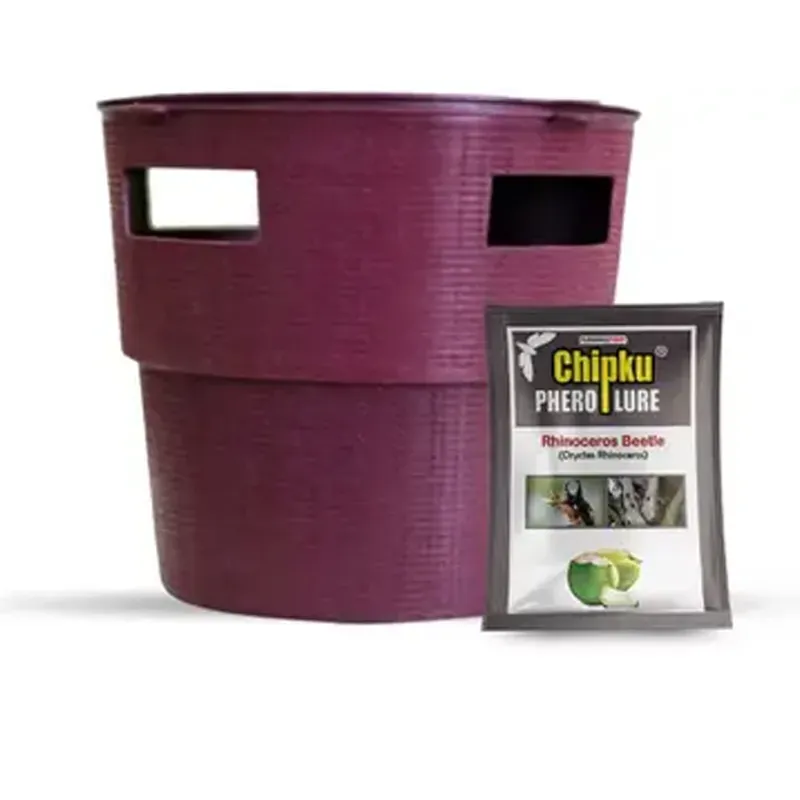 Chipku Bucket Trap with Pheromone RB Lure for Rhinoceros Beetle (Oryctes Rhinoceros), Pack of 1