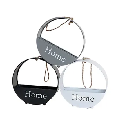 Set of 3 Decorative Circular Wall Hanging Home Planters Pots, Used for Home Decoration Purpose