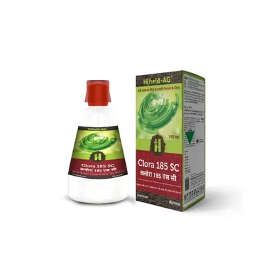 Hifield AG CLORA 185 Chlorantraniliprole 18.5% w/w SC Insecticide for Management of Chewing and Boring Insect Larvae (Quantity-60 ml)