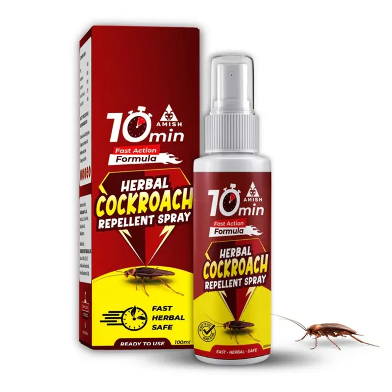 Chipku Amish Herbal Cockroach Spray for Home & Office Long Lasting Protection (Quantity-100 ml X 1)