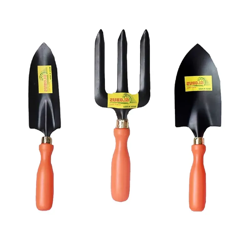 Globus Garden Tool Combo Kit, Fork, Big and Small Trowel (Set Of 3 Pcs) For Cultivating The Soil and Weeding
