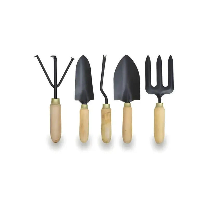 AGT Garden Tools Combo Kit of 5 Tools, Hand Cultivator, Small Hand Trowel, Big Hand Trowel, Garden Fork and a Hand Weeder (Weight 650 gm)