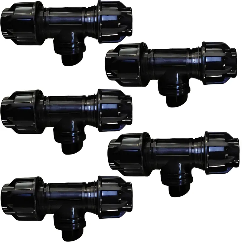 40 mm PP Compression Tee, For Pipe Fittings (Pack of 5)