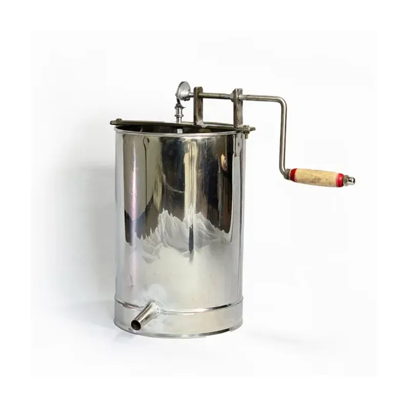 2-Frame Stainless-Steel Honey Extractor Manual Gentle Spin (1 Pc)