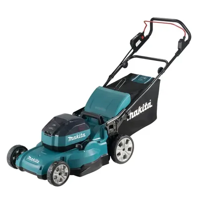 MAKITA 64 V BL, 48 cm Cordless 4-in-1 Lawn Mower (With Battery & Charger), LM001JM101