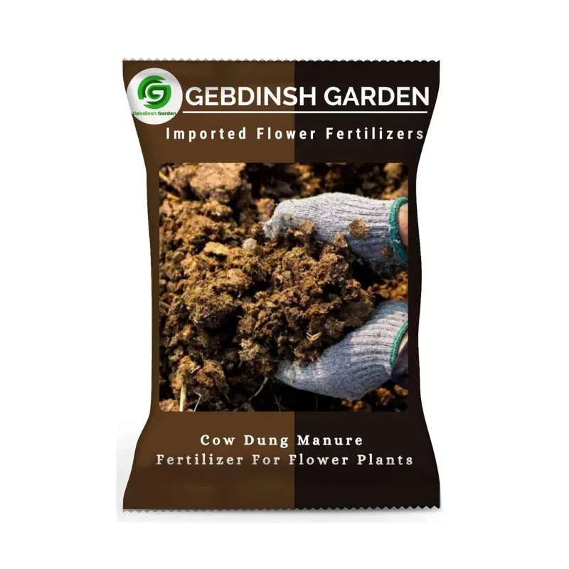 GEBDINSH 1 kg Cow Dung Manure Powder, Soil Enrichment & Organic Nitrogen (1 Pc)