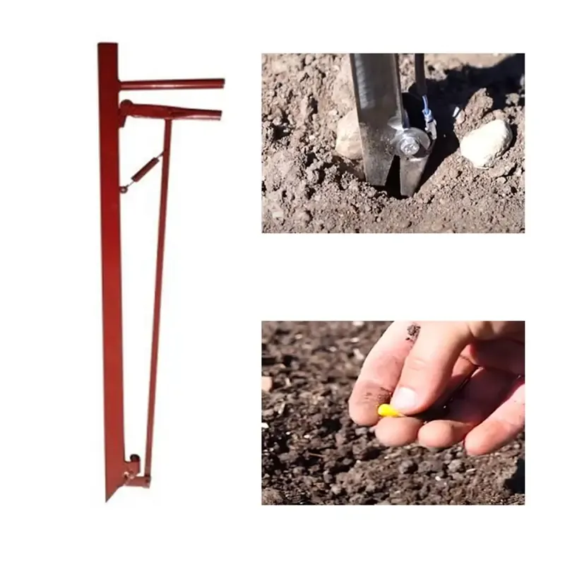 VGT INDIA Manually Operated Seed Cum Fertilizer Dibbler or Seeder Machine for Seed Planting, CRC Body (1.5 Inch Dia)