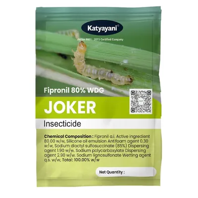Katyayani Joker Fipronil 80% WDG Insecticide for Crop Protection and Superior Pest Control (Pack-40 g x 12)
