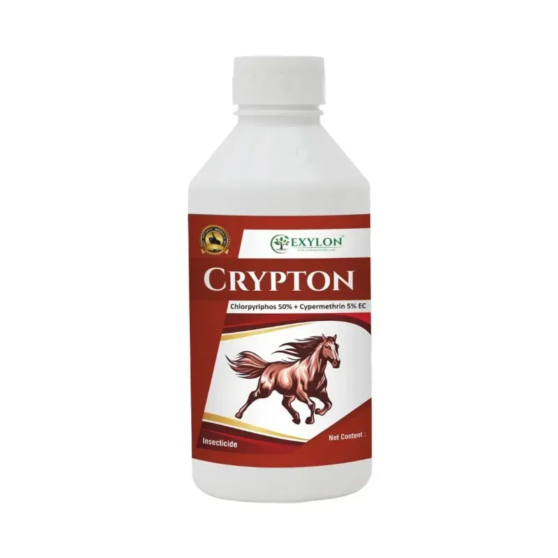 EXYLON Crypton (Chlorpyriphos 50% + Cypermethrin 5% EC) Systemic Insecticide, For Chewing & Sucking Pest Control (Quantity-500 ml)
