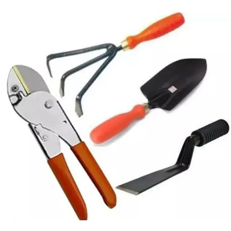 AGT Garden Tools Combo Kit-Cultivator, Hand Trowel, 1 Inch Khurpi and Roll Cutter, Used for Small Scale Gardening(4 Tools)