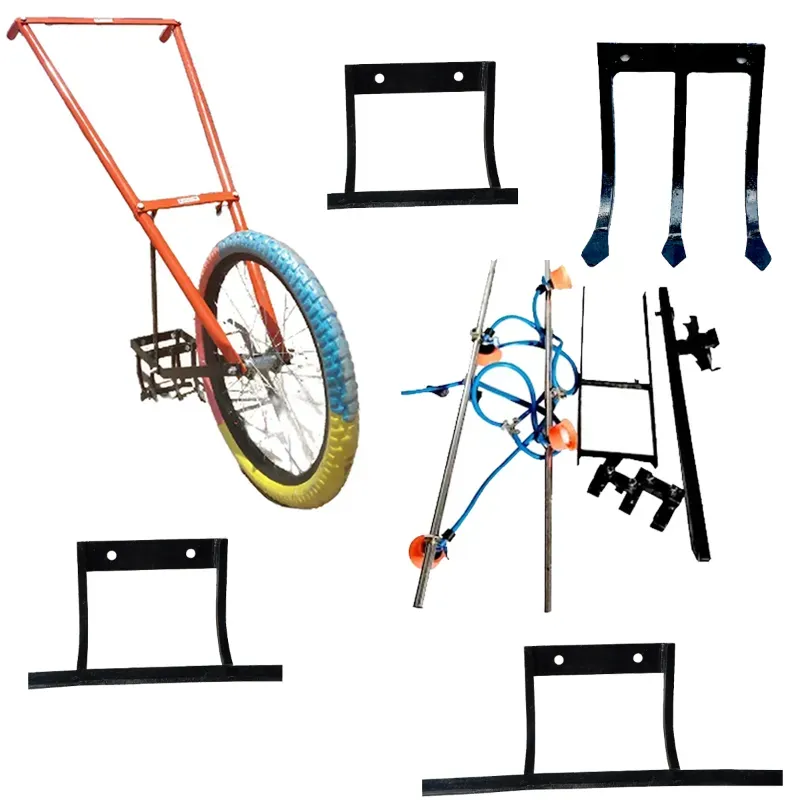 Heavy Duty 4 ft Cycle Weeder with Blades and Accessories (4 nozzles, 8 ft Stainless Steel Pipe)