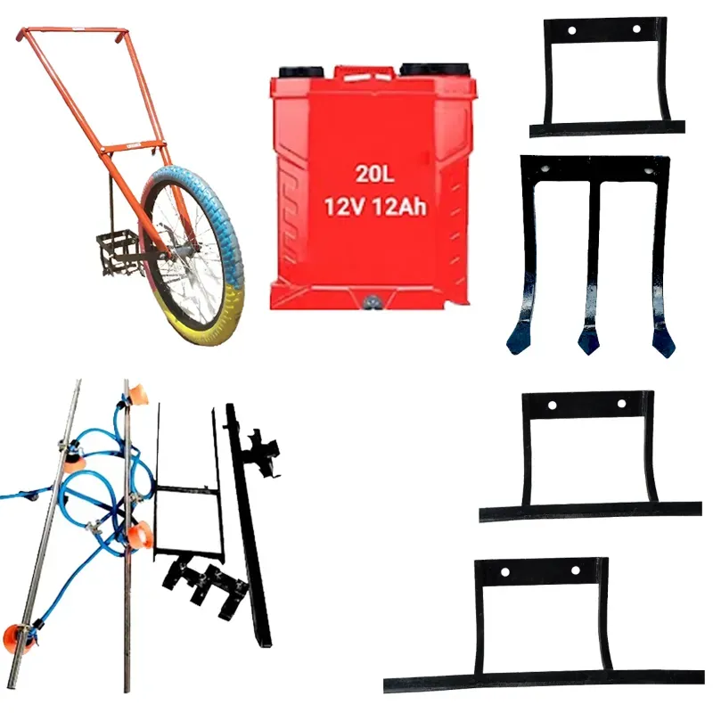 Heavy Duty Cycle Weeder with 20 L Sprayer, Blades and Accessories (4 nozzles, 8 ft Stainless Steel Pipe)