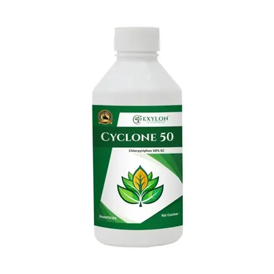 EXYLON Cyclone 50 (Chlorpyriphos 50% EC) Systemic Insecticide, Effective For Soil and Foliar Pest Control (Quantity-500 ml)