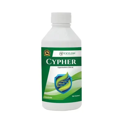 EXYLON Cypher (Cypermethrin 25% EC) Contact Insecticide, Effective For Chewing & Sucking Pest Control (Quantity-250 ml)