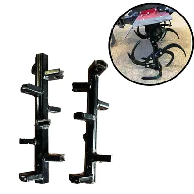 Heavy Duty 2 Pcs of 2.6 ft Deep Tilling Center Rotary Shaft (8 Blades each) for 5 to 12 HP Petrol Power Tiller